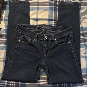 American Eagle Outfitters Women's Deep Blue Skinny Jeans